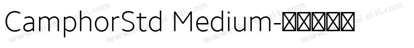 CamphorStd Medium字体转换